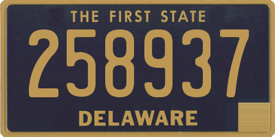 DE license plate 258937
