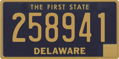 DE license plate 258941