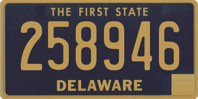 DE license plate 258946