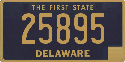 DE license plate 25895