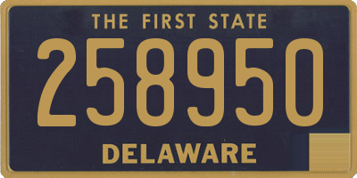 DE license plate 258950