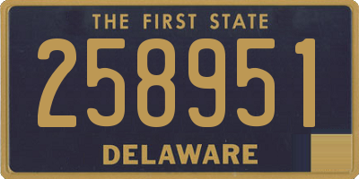 DE license plate 258951