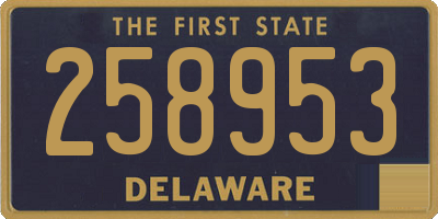 DE license plate 258953