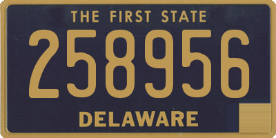 DE license plate 258956