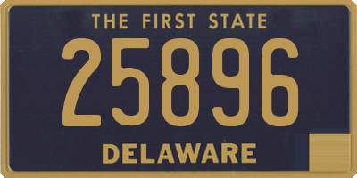 DE license plate 25896