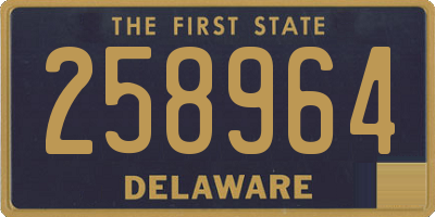 DE license plate 258964