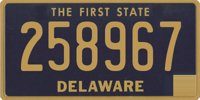 DE license plate 258967
