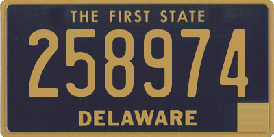 DE license plate 258974