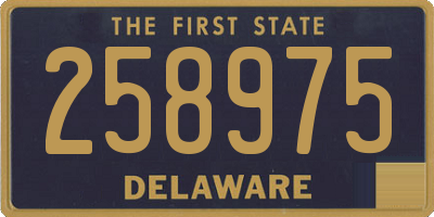 DE license plate 258975