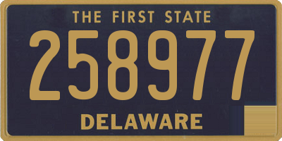 DE license plate 258977
