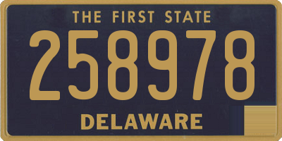 DE license plate 258978