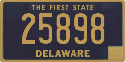 DE license plate 25898