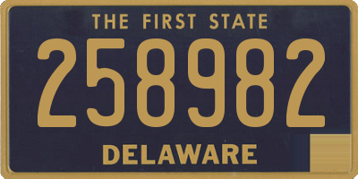 DE license plate 258982
