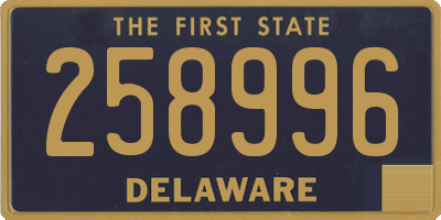 DE license plate 258996