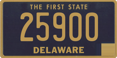 DE license plate 25900