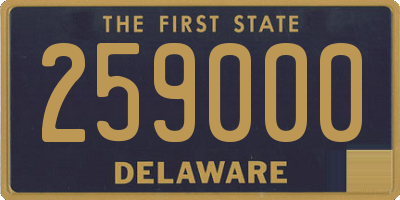 DE license plate 259000
