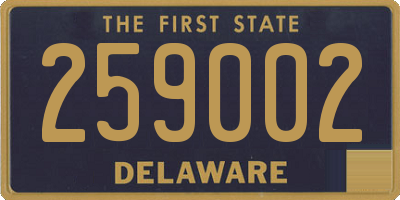 DE license plate 259002