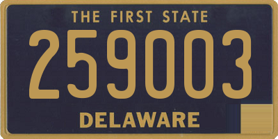 DE license plate 259003