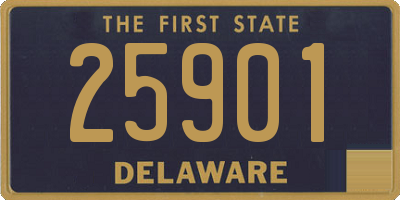 DE license plate 25901