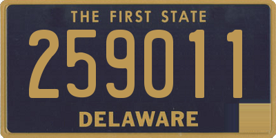 DE license plate 259011