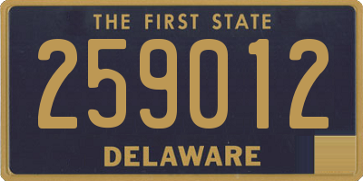 DE license plate 259012