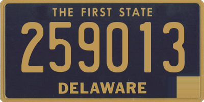 DE license plate 259013