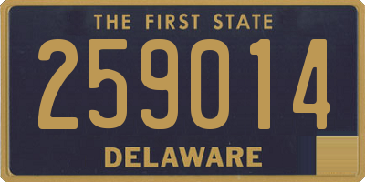 DE license plate 259014