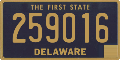 DE license plate 259016