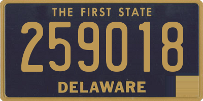 DE license plate 259018