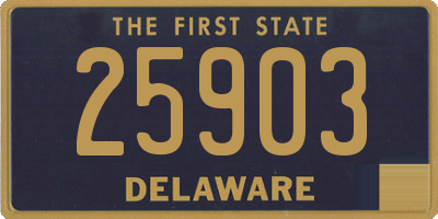 DE license plate 25903