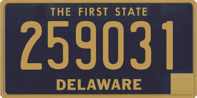 DE license plate 259031