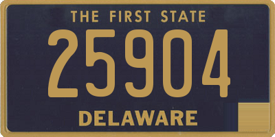 DE license plate 25904