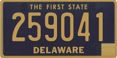 DE license plate 259041