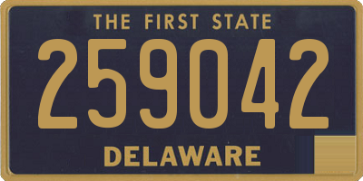 DE license plate 259042