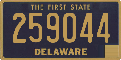 DE license plate 259044