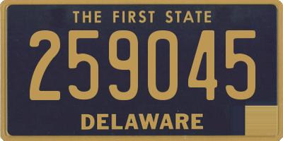 DE license plate 259045