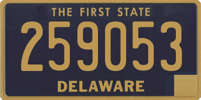 DE license plate 259053