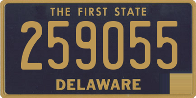 DE license plate 259055