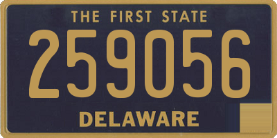 DE license plate 259056