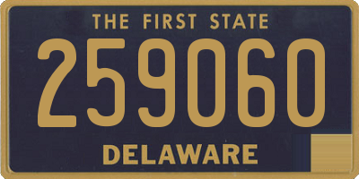 DE license plate 259060