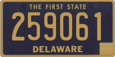 DE license plate 259061