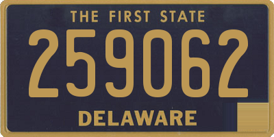 DE license plate 259062