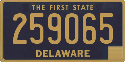 DE license plate 259065