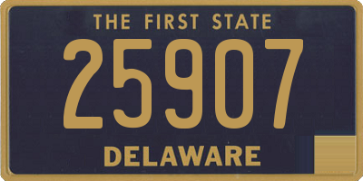 DE license plate 25907
