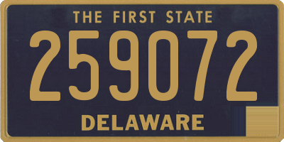 DE license plate 259072