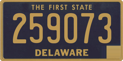 DE license plate 259073