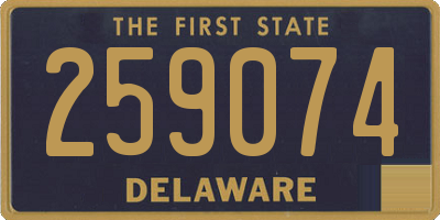 DE license plate 259074