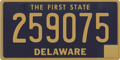 DE license plate 259075