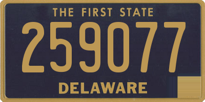 DE license plate 259077