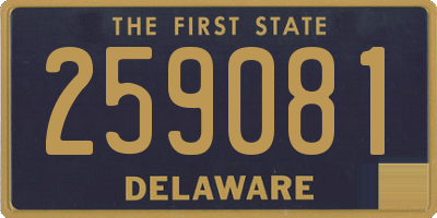 DE license plate 259081
